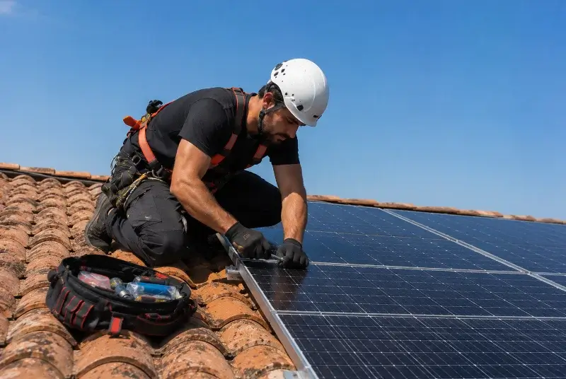 Maintenance et monitoring de panneaux solaires à Lignol